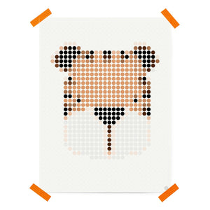 Dot on art kids - Tiger - DIY - 30x40 cm