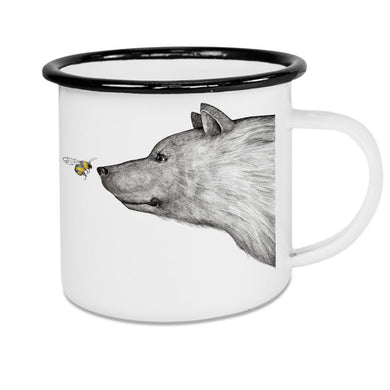 Emaille Becher - Die Begegnung - 300 ml - 500 ml