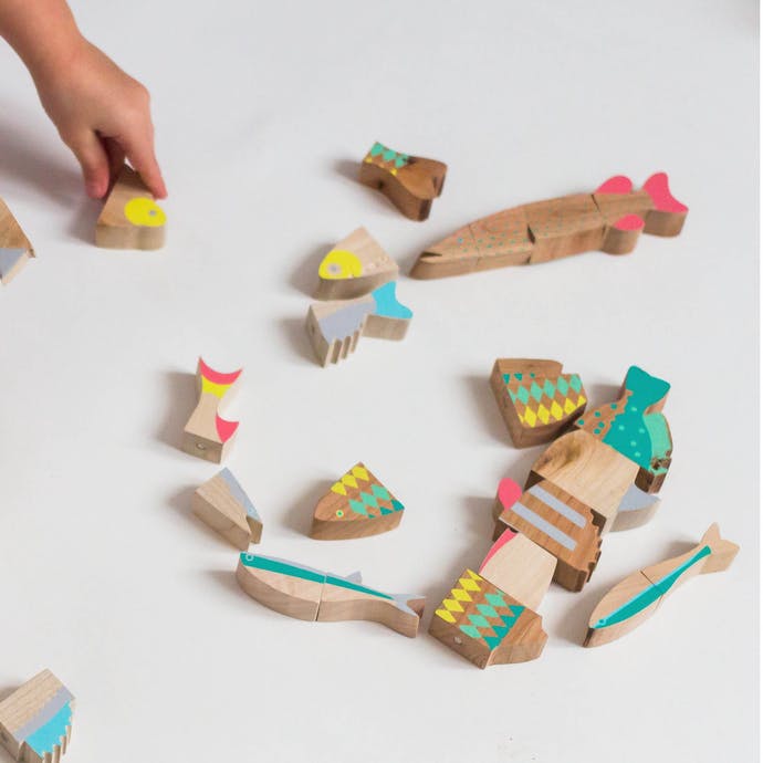 Fische - Holz - Magnetisch
