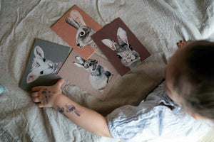 Postkarte Häschen