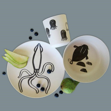 Kindergeschirr-Set Meerestiere