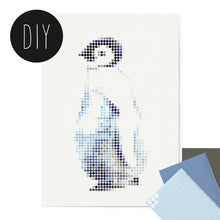 Laden Sie das Bild in den Galerie-Viewer, Dot on art kids - Pinguin - DIY - 50x70 cm