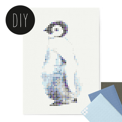 Dot on art kids - Pinguin - DIY - 50x70 cm