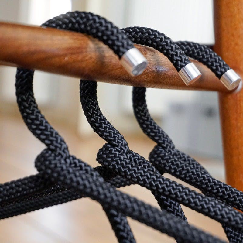 Kleiderbügel aus Seil - vulcano black