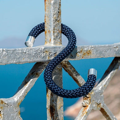 Haken aus Seil - Marineblau