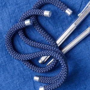 Haken aus Seil - Marineblau
