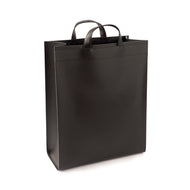 VAASA leather tote bag black