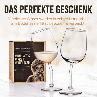 Vi(n)oletta Wankelmut - Wahrhaft wirre Weingläser - handmade
