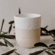 Steingut Becher - Tasse - Hey Grumpy - Handmade