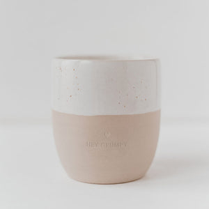 Steingut Becher - Tasse - Hey Grumpy - Handmade