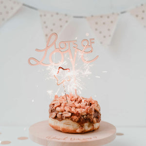 Cake Topper - Lots of Love - Holzschriftzug