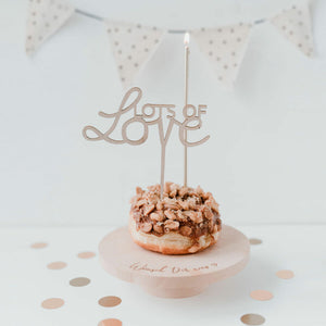 Cake Topper - Lots of Love - Holzschriftzug