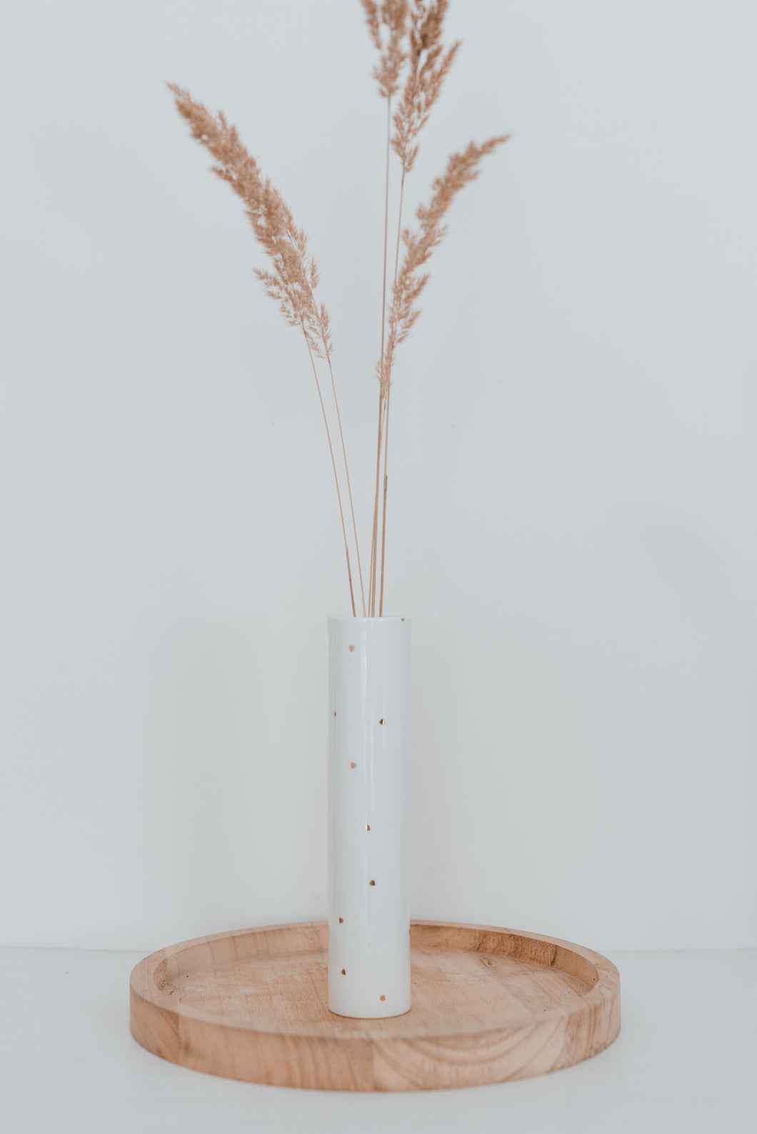 Vase aus Porzellan - Goldene Punkte - aus Echtgold