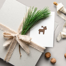 Laden Sie das Bild in den Galerie-Viewer, Weihnachtskarten mit Lederornamenten