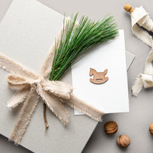 Laden Sie das Bild in den Galerie-Viewer, Weihnachtskarten mit Lederornamenten