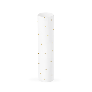Vase aus Porzellan - Goldene Punkte - aus Echtgold