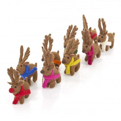 Rentiere des Weihnachtsmannes - Handgemacht - Filz