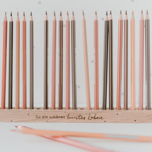 Stiftehalter "So ein schönes buntes Leben"