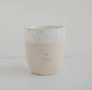 Steingut Becher 