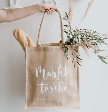Eulenschnitt Jutetasche „Markttasche“