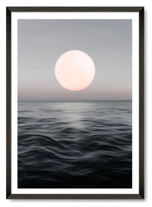 Digitaldruck „Der Mond und das Meer“