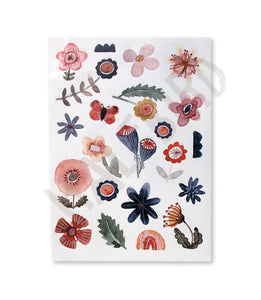 Spülmaschinenfeste Sticker "Blumen"