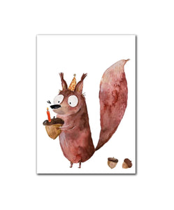 Postkarte "Eichhörnchen"