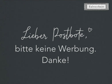 Briefkasten Aufschrift „Bitte keine Werbung“