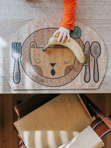Kinder Tischset - Kork - Löwe - Chilling Lion
