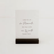 Spruchkarte / Postkarte - Momente