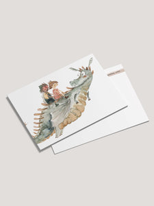 Postkarte Drache