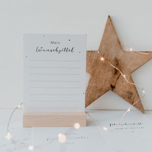 Spruchkarte / Postkarte - Wunschzettel