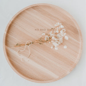 Tablett - No Bad Days - Holz