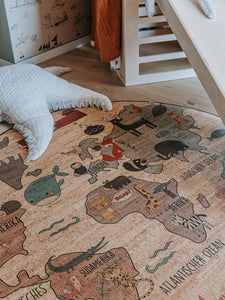Kork Kinderteppich - Spielteppich - Kork - Weltreise