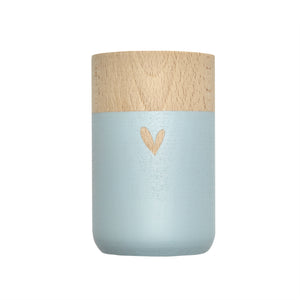 Kleine Holzvase - Herz